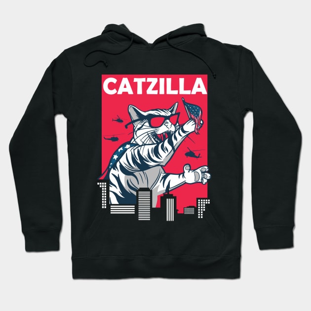 catzilla Hoodie by ArtRoute02